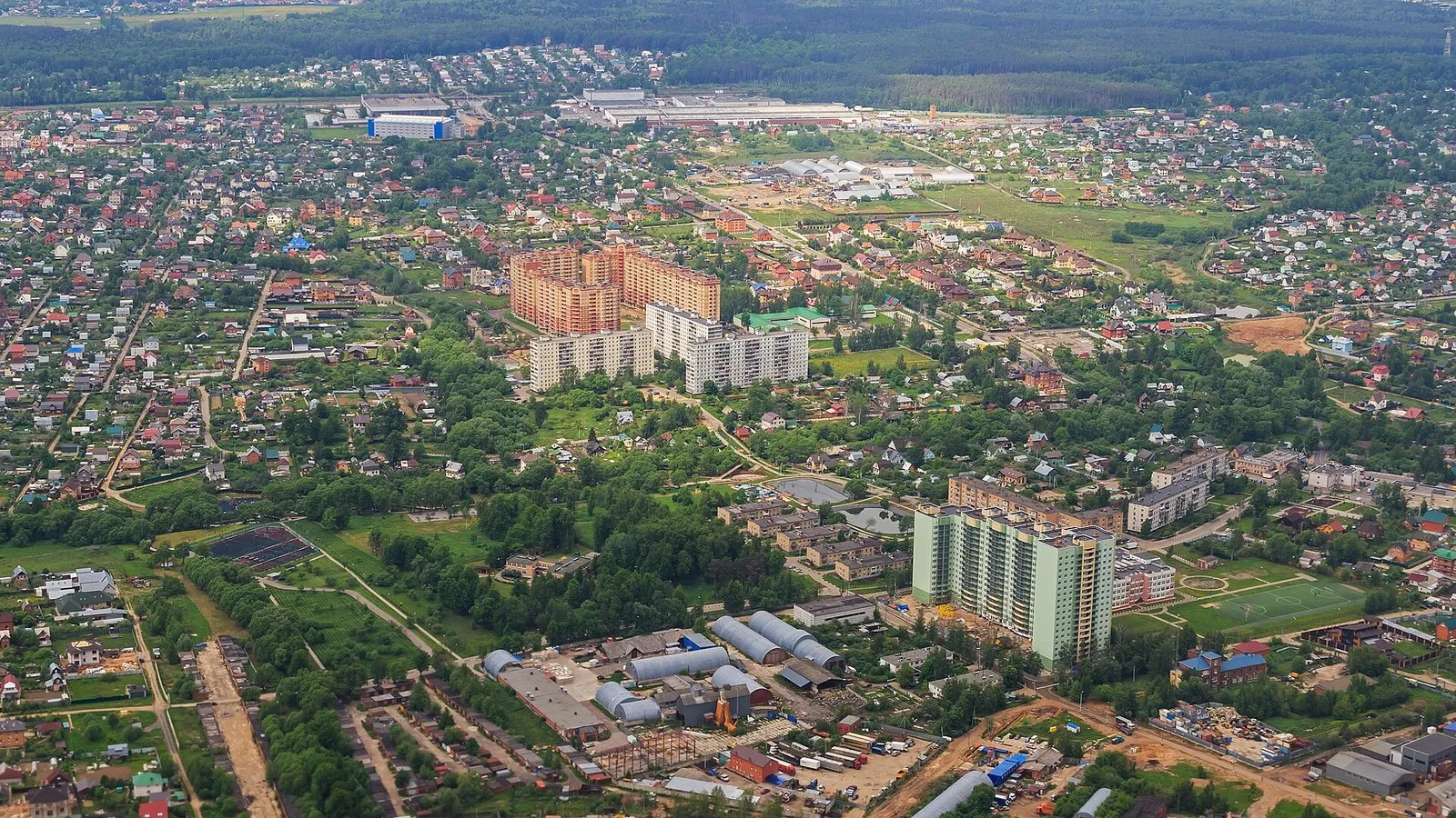 Посёлок Марушкино в Новомосковском округе, который присоединили к Москве в 2012 году